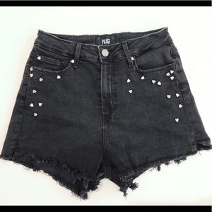 PAIGE Margot High Waist Cutoff Denim Short